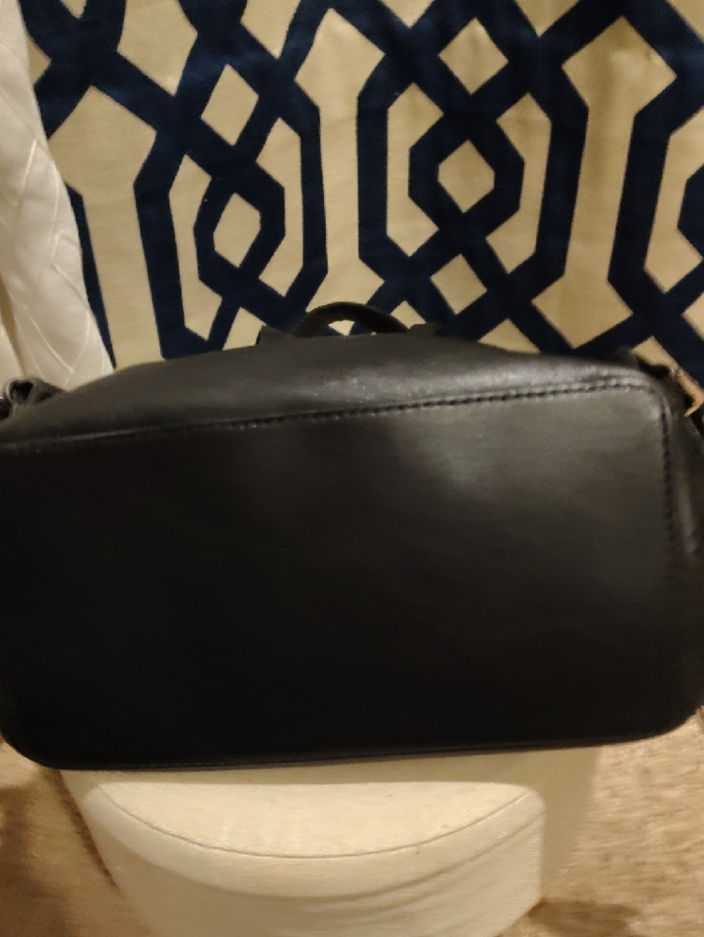 Michael Kors Black Leather Backpack with Gold Hardware - Picture 11 of 14